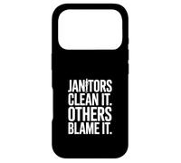 Custodia per iPhone 17 Pro Citazione divertente per i bidelli Clean It Others Blame It