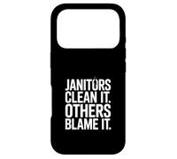 Custodia per iPhone 17 Pro Citazione divertente per i bidelli Clean It Others Blame It