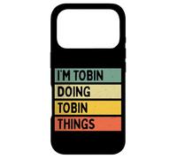 Custodia per iPhone 17 Pro Citazione personalizzata divertente I'm Tobin Doing Tobin Things