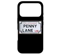 Custodia per iPhone 17 Pro Città di Liverpool Penny Lane L18 Cartello stradale invecchiato