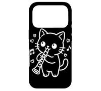 Custodia per iPhone 17 Pro Clarinettista Kawaii Cat