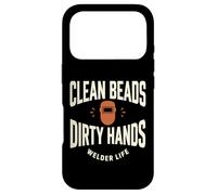 Custodia per iPhone 17 Pro Clean Beads Dirty Hands Welder Life Design Saldatore
