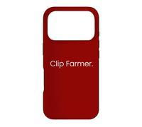 Custodia per iPhone 17 Pro Clip Farmer Guadagna Soldi Clipping Meme Farm IRL Streamers dal vivo
