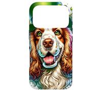 Custodia per iPhone 17 Pro Clumber Spaniel Dog St Patricks Day Opera d'arte