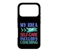 Custodia per iPhone 17 Pro Coaching divertente La mia idea di cura di sé include il coaching