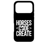 Custodia per iPhone 17 Pro Codice cavalli Crea un amante del programmatore equestre