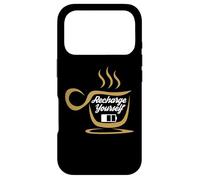 Custodia per iPhone 17 Pro Coffee Recharge Yourself Funny Cafeine Baristas Coffee Lover
