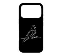 Custodia per iPhone 17 Pro Colombaccio Line Art Ornitologo