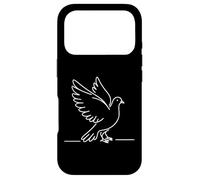 Custodia per iPhone 17 Pro Colombaccio Linienkunst Ornithologen