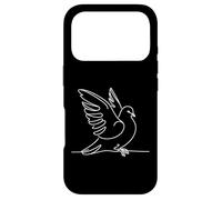 Custodia per iPhone 17 Pro Colombina arte lineare Ornitologo