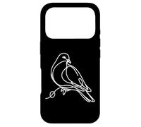 Custodia per iPhone 17 Pro Colombino Linienkunst Ornitologo