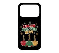 Custodia per iPhone 17 Pro Colora tutto il modo divertente Natale pittore artista vacanza