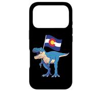 Custodia per iPhone 17 Pro Colorado Dinosaur T-Rex Denver Flag Boulder Sci Uomo Donna