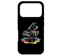 Custodia per iPhone 17 Pro Colorato Piano Paint Drip Music Lover Piano Player Art