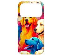 Custodia per iPhone 17 Pro Colorato Pop Art Retrievers Dog Lover Golden Retriever