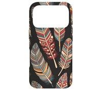Custodia per iPhone 17 Pro Colorful Feathers Native American Tribal Art Graphic