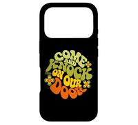 Custodia per iPhone 17 Pro Come & Knock On Our Door Three's Company Groovy Typography