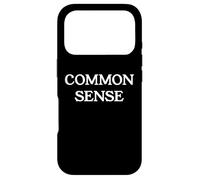 Custodia per iPhone 17 Pro Common Sense Sign Feelings Facts Make Sense Common Again