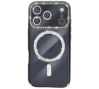 Custodia per iPhone 17 Pro compatibile con con contorno di strass
