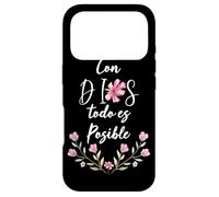 Custodia per iPhone 17 Pro Con Dio tutto è possibile Camicia Christian Spagnolo