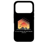 Custodia per iPhone 17 Pro Con le sue strisce siamo guariti Isaia 53:5 - Bibbia religiosa