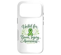 Custodia per iPhone 17 Pro Consapevolezza del trauma cranico a sostegno delle lesioni cerebrali United Survivor Ribbon