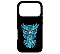 Custodia per iPhone 17 Pro Cool Blue Halloween Night Owl Illustration Graphic Design
