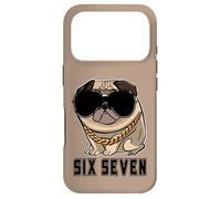 Custodia per iPhone 17 Pro Cool Boss Retro Occhiali da sole Gen Alpha Pug Meme Six Seven Dog