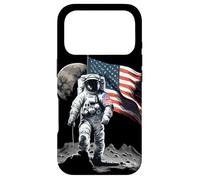 Custodia per iPhone 17 Pro Cool camminare sulla Luna per gli amanti dello spazio