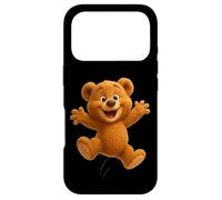 Custodia per iPhone 17 Pro Cool Happy Teddy Bear Toy Jump Illustration Outfit Graphic
