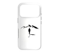 Custodia per iPhone 17 Pro Cool Lone Man Walking to the Mountains Design Gift Uomo Donna