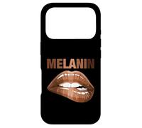 Custodia per iPhone 17 Pro Cool Melanin Girl Lips Graphic Tees, Black Girls Magic Style