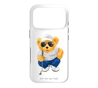 Custodia per iPhone 17 Pro Cool Wild Teddy Bear Playing Golf Style Illustration Graphic