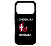 Custodia per iPhone 17 Pro Copenhagen Danimarca Vintage Bandiera Danimarca Mappa Design