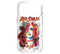 Custodia per iPhone 17 Pro Copertina a fumetti rossa di Sonja Matt Brooks Warrior Woman Pop Art Fine