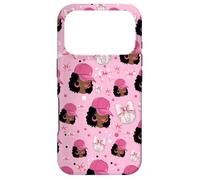 Custodia per iPhone 17 Pro Coquette - Fiocchi da donna, motivo: palla da discoteca, colore: nero