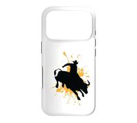 Custodia per iPhone 17 Pro Coraggioso Bull Rider in Azione Rodeo