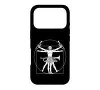Custodia per iPhone 17 Pro Cornet Marching Band Da Vinci Trombettista Vintage