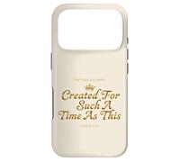 Custodia per iPhone 17 Pro Corona Esther 4:14 Creato Tale Tempo Fede