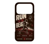 Custodia per iPhone 17 Pro Corri al ritmo Christian Running Faith Music Cross