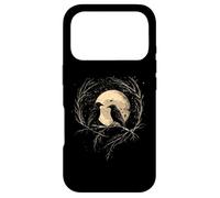 Custodia per iPhone 17 Pro Corvi Celestiali Retrò, Uccello ed Estetica della Luna