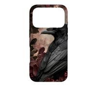 Custodia per iPhone 17 Pro Corvo gotico e fiori botanici scuri