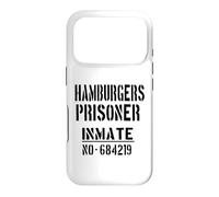 Custodia per iPhone 17 Pro Costume da prigioniero di hamburger, per gli amanti degli hamburger, per Halloween