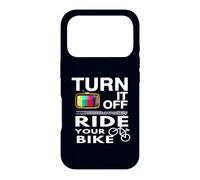 Custodia per iPhone 17 Pro Costume divertente per amanti delle passeggiate in bicicletta Turn It Off Ride Your Bike