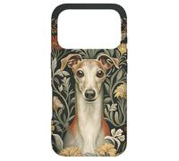 Custodia per iPhone 17 Pro Cottage floreale da giardino con levriero italiano rosso fulvo