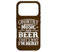 Custodia per iPhone 17 Pro Country Music & Birra Perché sono qui Vintage Western Cowboy