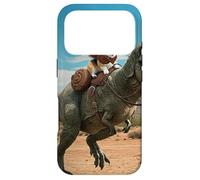 Custodia per iPhone 17 Pro Cowboy Corgi equitazione un T-Rex attraverso il deserto