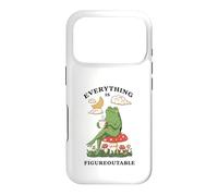 Custodia per iPhone 17 Pro Cozy Cottagecore Coffee Frog Art