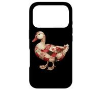 Custodia per iPhone 17 Pro Cozy Patchwork Duck Rustico Country Quilting Cottage