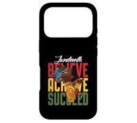 Custodia per iPhone 17 Pro Credi raggiungere il successo afroamericano forte Juneteenth